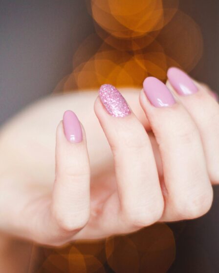 Pink manicure