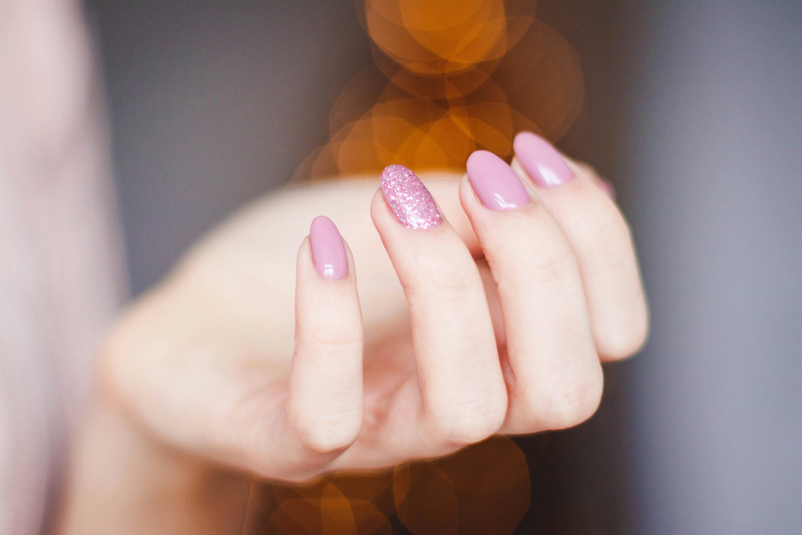 Pink manicure