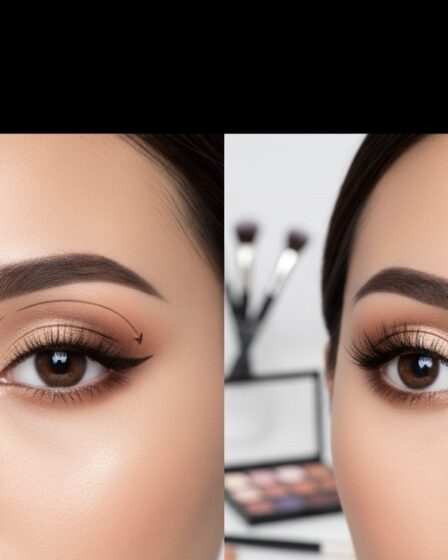 powiększanie oczu makijażem