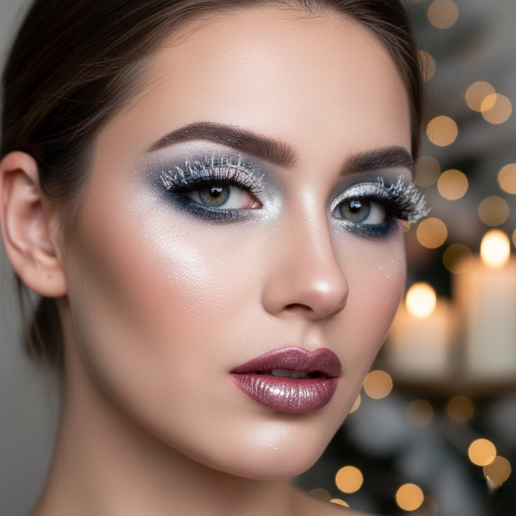 Jaki makijaż zimowy zrobić? Trendy i inspiracje frosted glam make up
