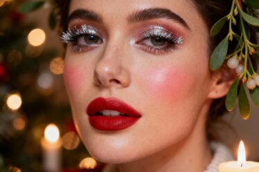 Makijaż świąteczny krok po kroku - czerwone usta, latte make up i inne trendy 2025
