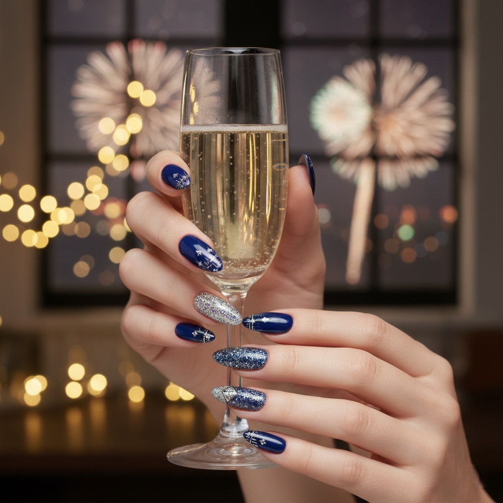 Paznokcie na Sylwestra i Nowy Rok 2026 - jaki manicure na Sylwestrową imprezę zrobić? Trendy, inspiracje, stylizacje
