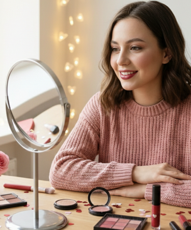 Makijaż na walentynki - na randkę, na walentynki solo